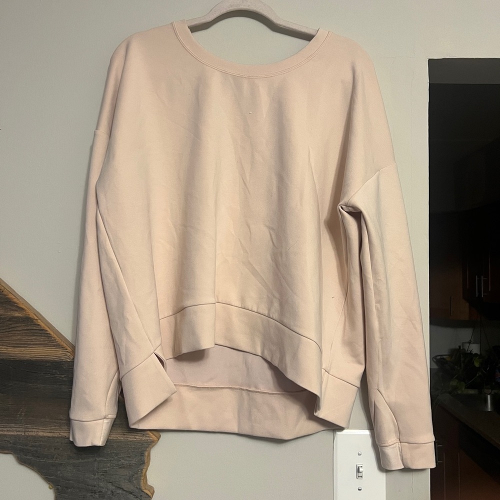 Athleta Pale Pink Crewneck Top